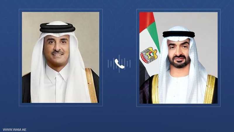 Mohammed bin Zayed durante una llamada telefónica con el emir de Qatar: el ataque israelí es una violación clara de la soberanía