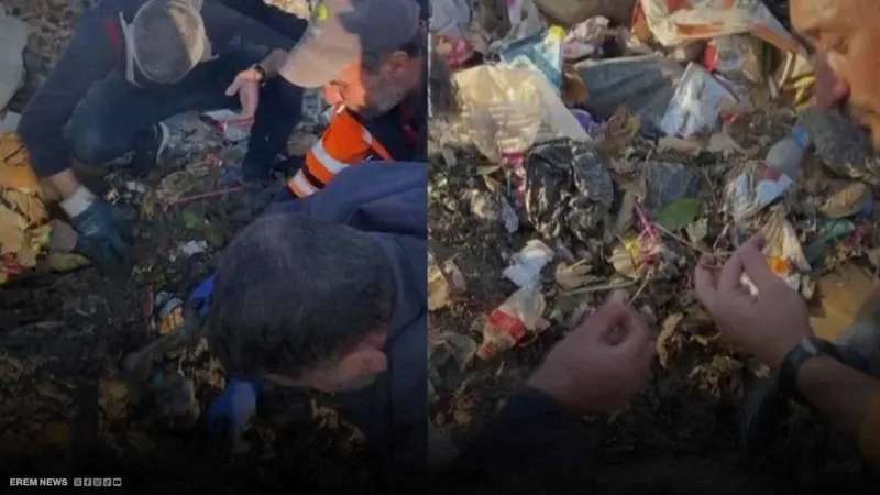 Municipal Teams Recover Lost Gold from Trash in Gaziantep