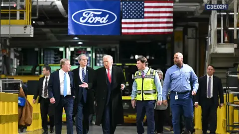 Trump's Confrontation at Detroit Factory Draws Attention Online