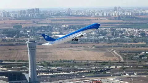 Plabe Rising Netanyahu's Plane Leaves Nevatim Air Base Amid Rising Tensions with Iran