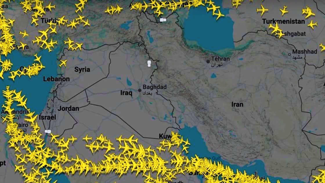 500% Increase in Air Traffic over Afghanistan Due to Middle East Tensions