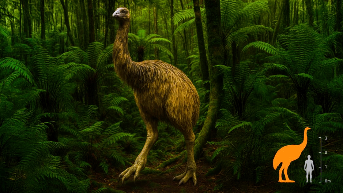 Wiederbelebung des Riesenmoa-Vogels nach 150 Jahren des Aussterbens in Neuseeland