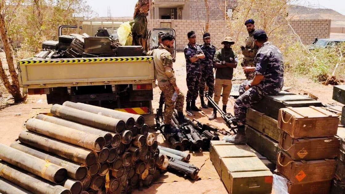 Libyan Army Seizes Huge Cache of Weapons Buried Under a House in Sabha