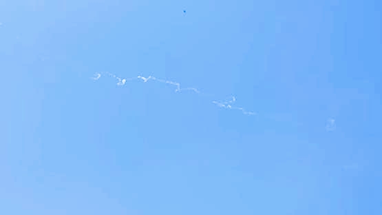 Intercepción de un dron yemení sobre Israel