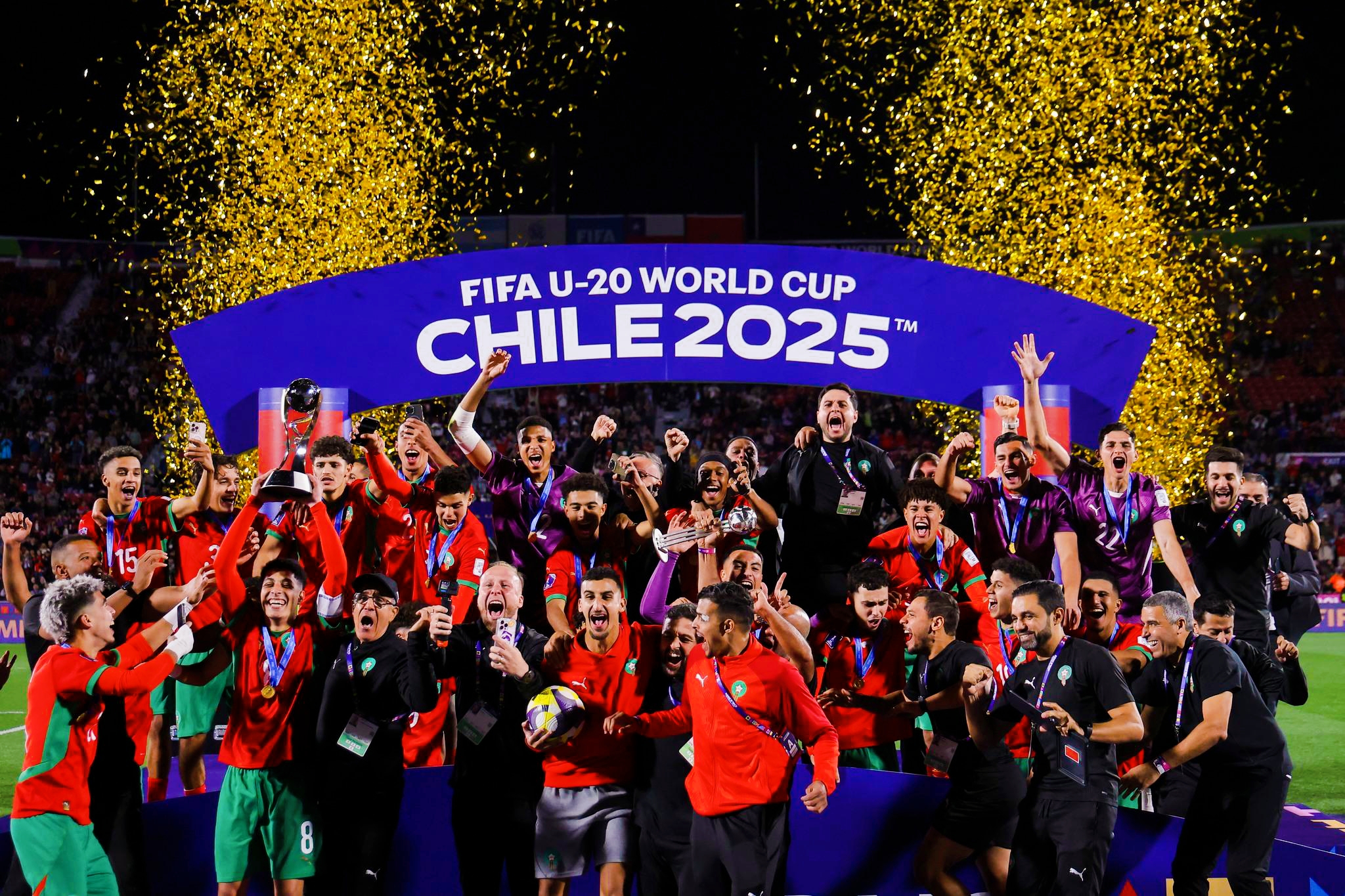 Le Maroc couronné champion de la Coupe du Monde des jeunes 2025 après avoir battu l'Argentine