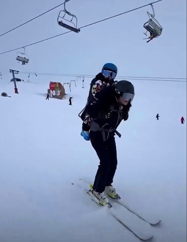 Lebanese Ski Champion's Video with Child Sparks Debate on Social Media