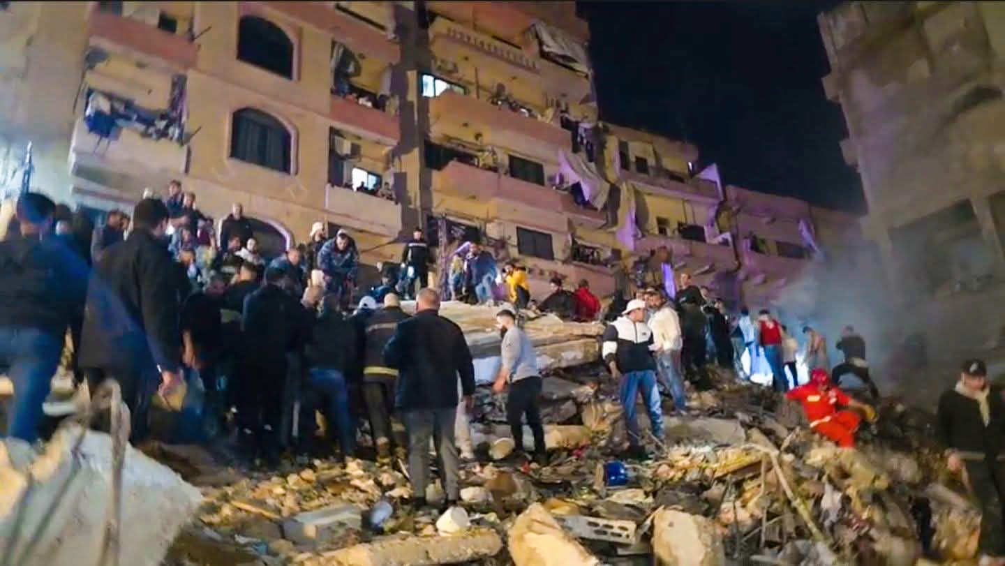 Tragic Building Collapse in Tripoli Leaves Families Trapped