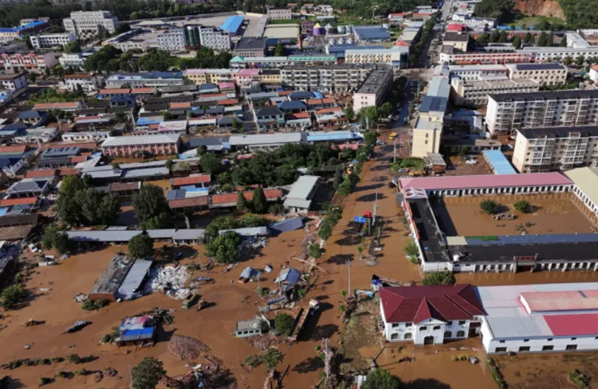 Chinese Gansu Floods Cause Natural Disaster