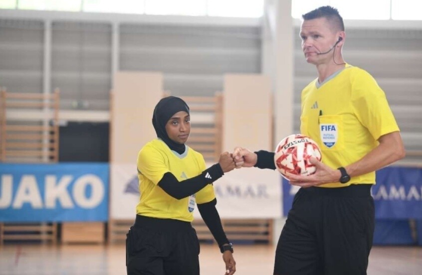 Reem Al-Bishi.. The First Saudi Female Referee in the Women's Futsal World Cup