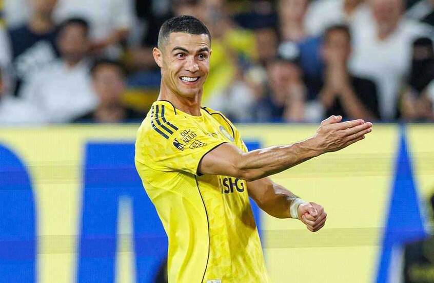 Spectacular Speed of Ronaldo's Shot into Al-Fateh's Net