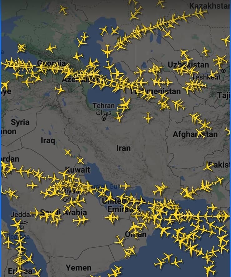 Impact of Iranian-Israeli Tensions on Aviation: Flight Cancellations, Route Diversions, and Increased Risks