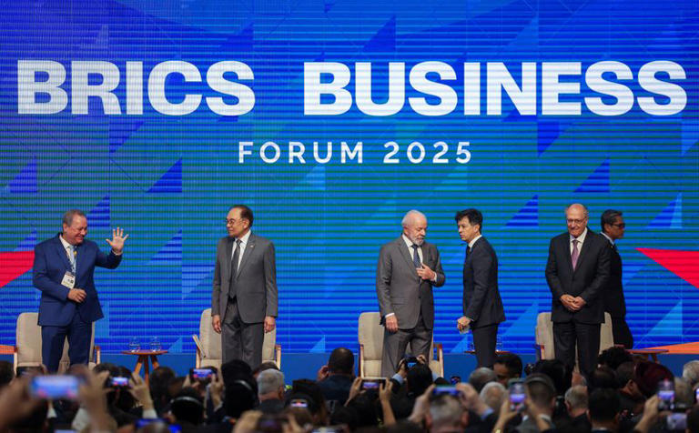 Reunión de líderes de países del grupo "BRICS" en Río de Janeiro, Brasil