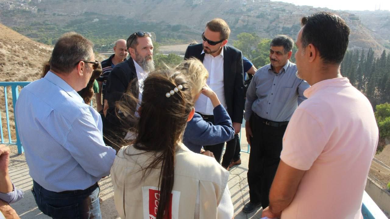 An International Delegation Visits the Rastan Dam in Hama to Monitor Rehabilitation Works Supported by HEKS EPER