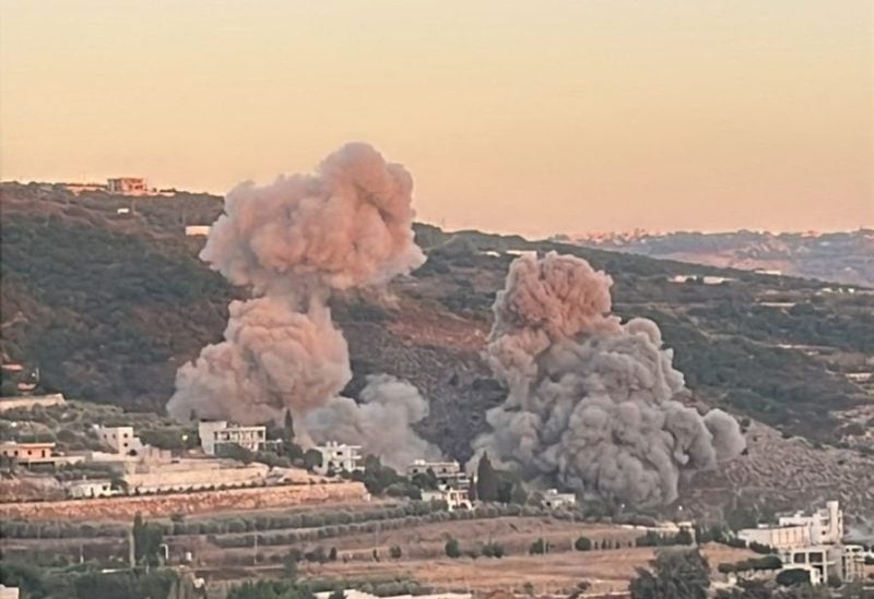 The Israeli army launches airstrikes on southern Lebanon targeting Hezbollah weapon storage
