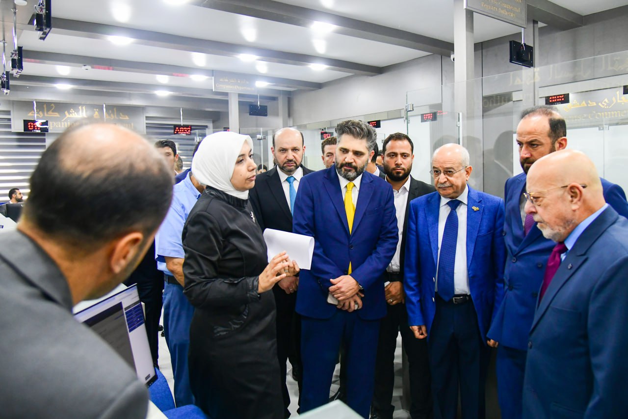 وزير الاقتصاد يفتتح مديرية الشركات في دمشق بعد إعادة تأهيلها