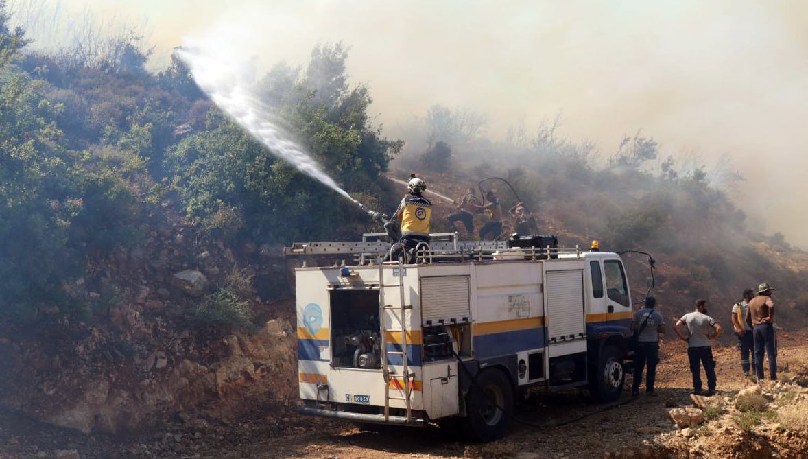 Ministro de Emergencias confirma la detención de la propagación de incendios en los puntos más peligrosos en el campo de Latakia