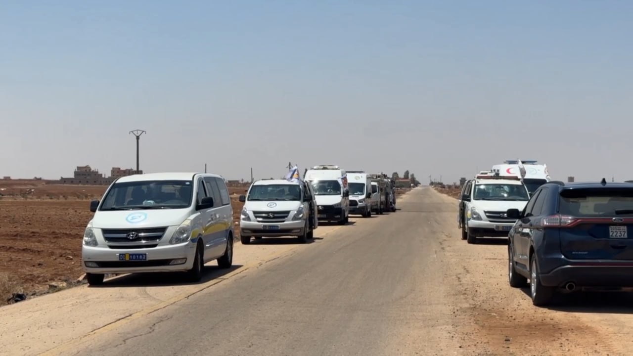 Grupos ilegales impiden la entrada de la caravana de ayuda gubernamental a Sweida