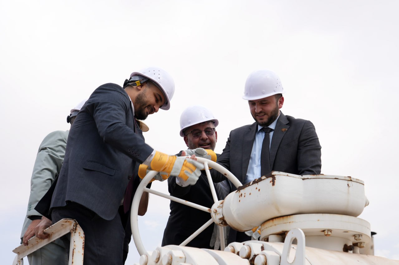 The Arrival of Azerbaijani Gas at the Jandar Power Generation Station in Homs