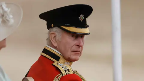 King Charles Marks 77th Birthday by Driving Tram in Wales