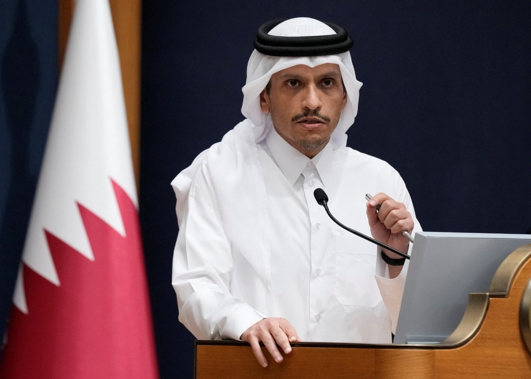 The Prime Minister of Qatar discusses developments in the Gaza agreement with the US Secretary of State