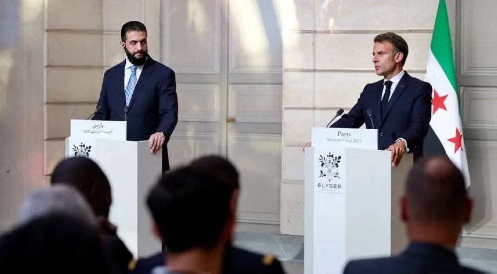 Macron: Spoke with Al-Shar'a about Recent Violence in Syria