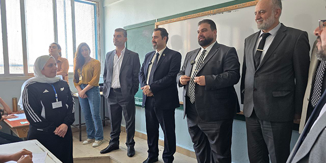 Syrian Minister of Education Reviews the Progress of Basic Education Exams in As-Suwayda
