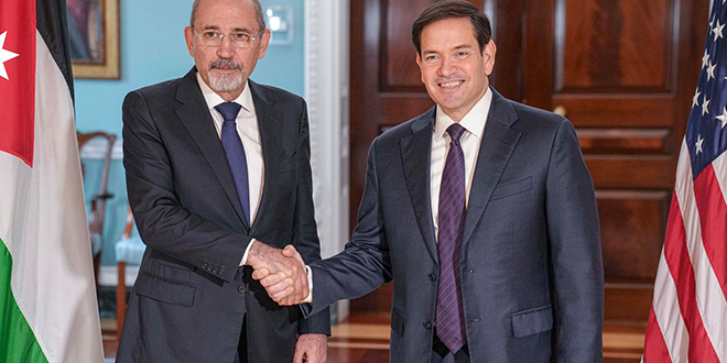 Ministros de Relaciones Exteriores de EE. UU. y Jordania enfatizan la importancia del cese al fuego y el diálogo en el sur de Siria