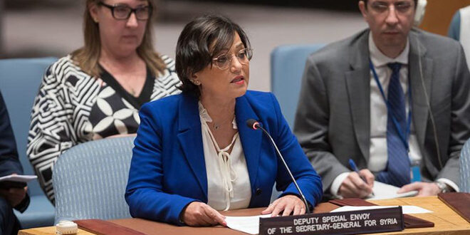 Najat Rashidi insta a la comunidad internacional a ayudar a Siria a enfrentar la catástrofe de los incendios