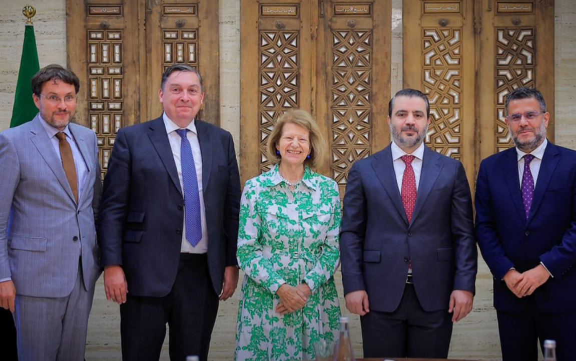 The Syrian Foreign Minister discusses reconstruction and sustainable partnership opportunities with a British delegation