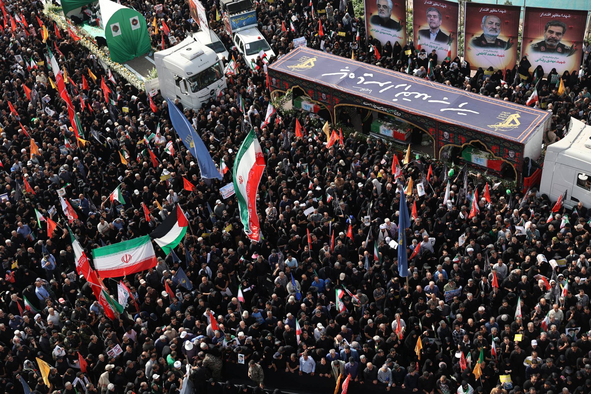 Iran Buries Military Commanders and Nuclear Scientists Killed in War with Israel
