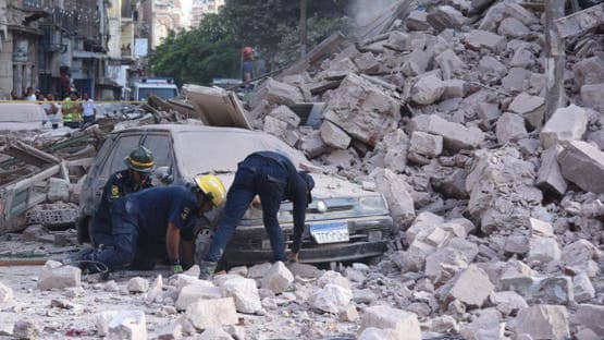 Building Collapse in Alexandria Leaves Dead and Injured.. Governor Forms Urgent Engineering Committee