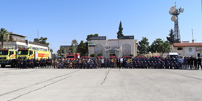 Qatari Aid Arrives in Syria to Support Efforts to Extinguish Latakia Fires