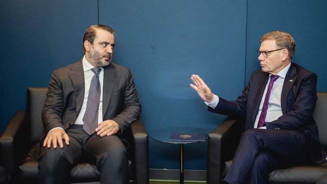 During the meeting in New York.. Germany reaffirms its continued support for achieving peace and stability in Syria