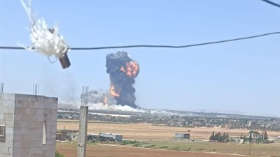 Idlib Health: 7 Killed and 100 Injured in Explosion at an Ammunition Warehouse in Idlib Countryside